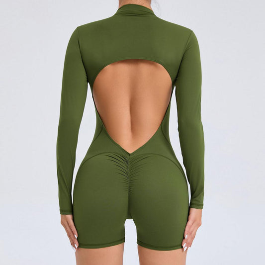 Women´s +PRO Sports Jumpsuit - Long Sleeve Open Back